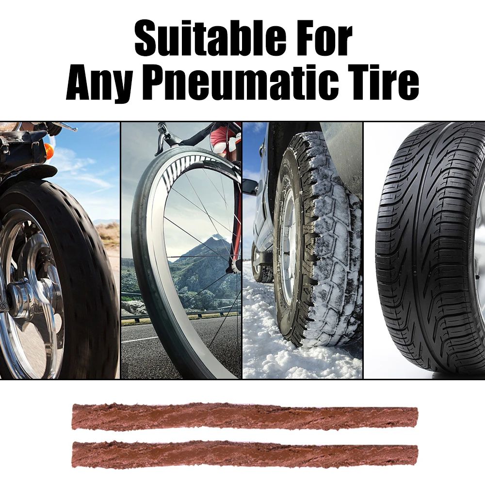 Tubeless Tire Repair Kit Puncture Plug Set Car Bike Motorcycle Tyre Change Tools Auto Studding Acce 4