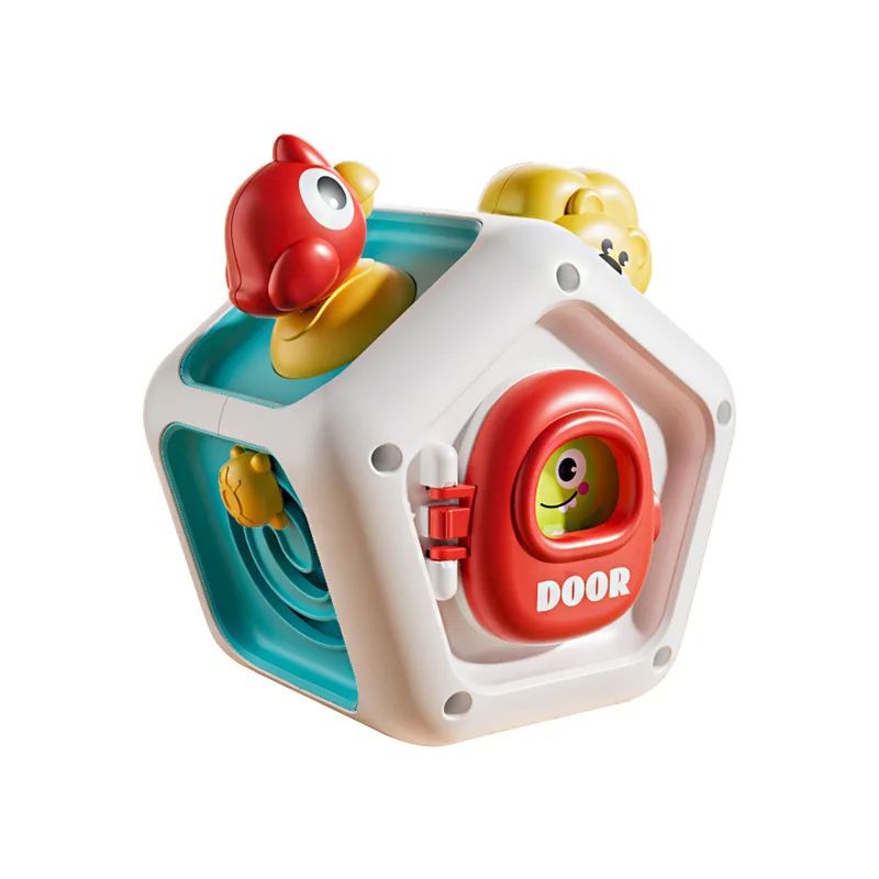 Baby Busy Board Cube Montessori Sensory Toy For Toddlers Educational Learning Activities  Lock Box  3