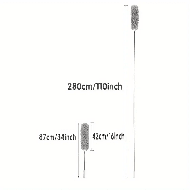 SkySweep Extendable Feather Duster  28M Long Electrostatic Ceiling  Wall Cleaner 1