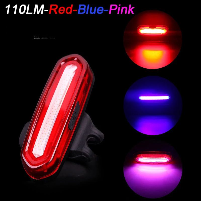 1 Waterproof Bicycle Tail Lamp High Bright LED Bike Rear Light For Night Cycling Safety MTB  Road W 8