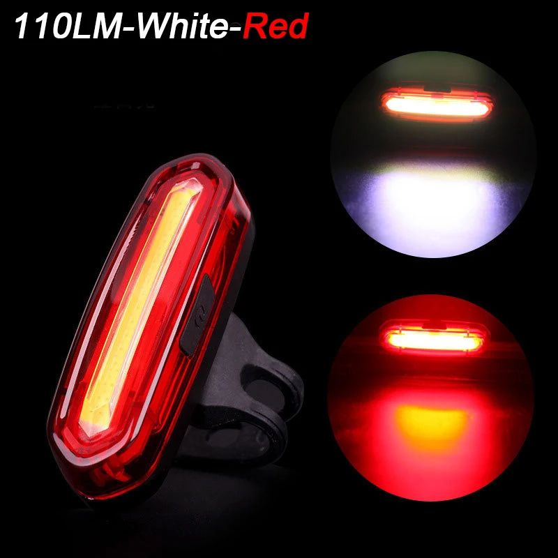 1 Waterproof Bicycle Tail Lamp High Bright LED Bike Rear Light For Night Cycling Safety MTB  Road W 6