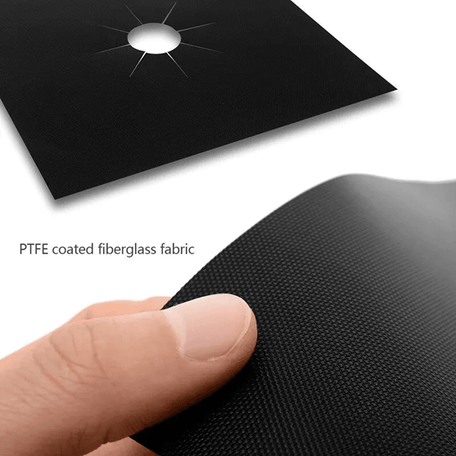 CleanGuard Reusable Stove Protector Set  4Piece NonStick Gas Burner Covers For Easy Kitchen Cleanin 2