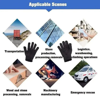 1 Pair Stainless Steel Wire CutResistant AntiCutting Safety Gloves  Durable Protective Work Gloves  4