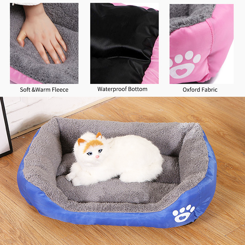 Large Plush Dog Bed AllSeason Washable Square Pet Sofa With Waterproof Mattress For Medium Dogs  Ca 1