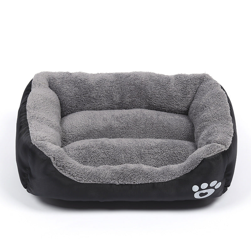 Large Plush Dog Bed AllSeason Washable Square Pet Sofa With Waterproof Mattress For Medium Dogs  Ca 5