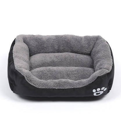 Large Plush Dog Bed AllSeason Washable Square Pet Sofa With Waterproof Mattress For Medium Dogs  Ca 5