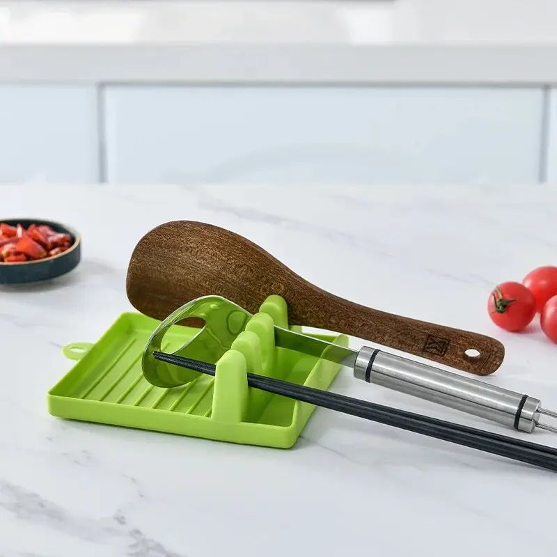Kitchen Spoon Rest  Lid Holder Rack Spatula Rack Pot Lid Shelf For Soup Spoon Shovel Chopsticks Dur 1