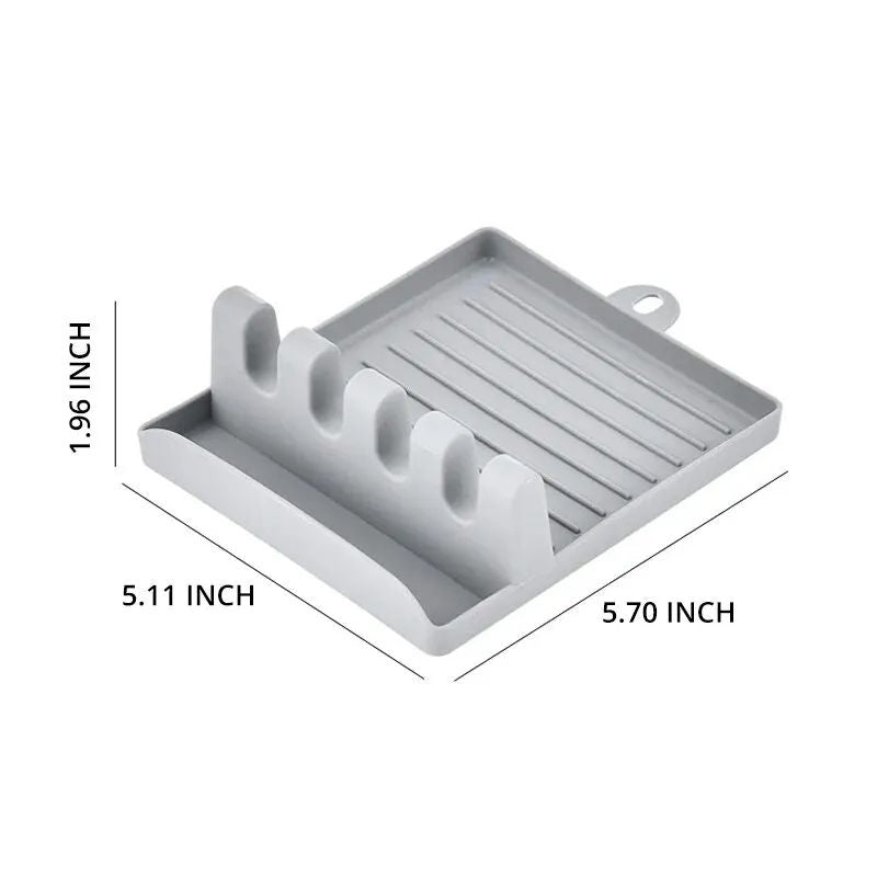 Kitchen Spoon Rest  Lid Holder Rack Spatula Rack Pot Lid Shelf For Soup Spoon Shovel Chopsticks Dur 5