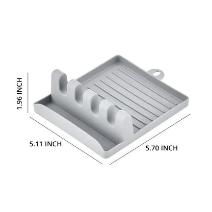 Kitchen Spoon Rest  Lid Holder Rack Spatula Rack Pot Lid Shelf For Soup Spoon Shovel Chopsticks Dur 5