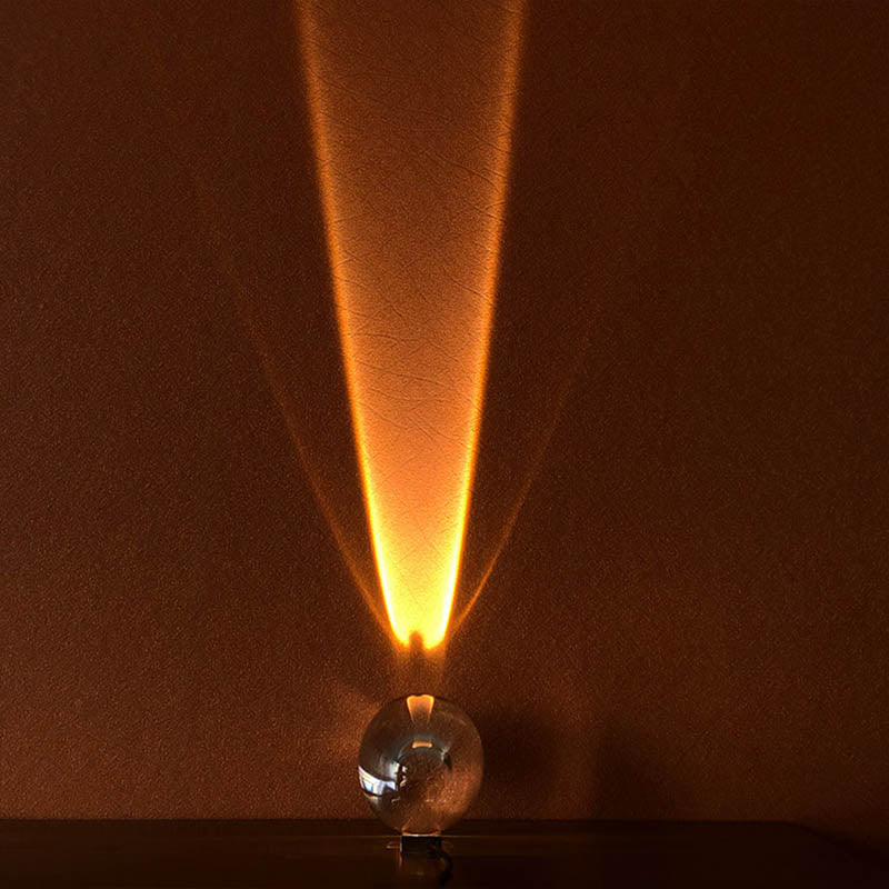 Eye Of The Sky Crystal Table Lamp Italian Designer LED Night Projector For Modern Home  Bedroom Lig 4