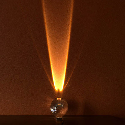 Eye Of The Sky Crystal Table Lamp Italian Designer LED Night Projector For Modern Home  Bedroom Lig 4