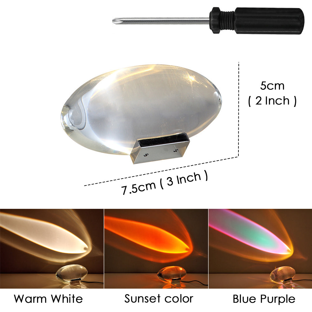 Eye Of The Sky Crystal Table Lamp Italian Designer LED Night Projector For Modern Home  Bedroom Lig 5