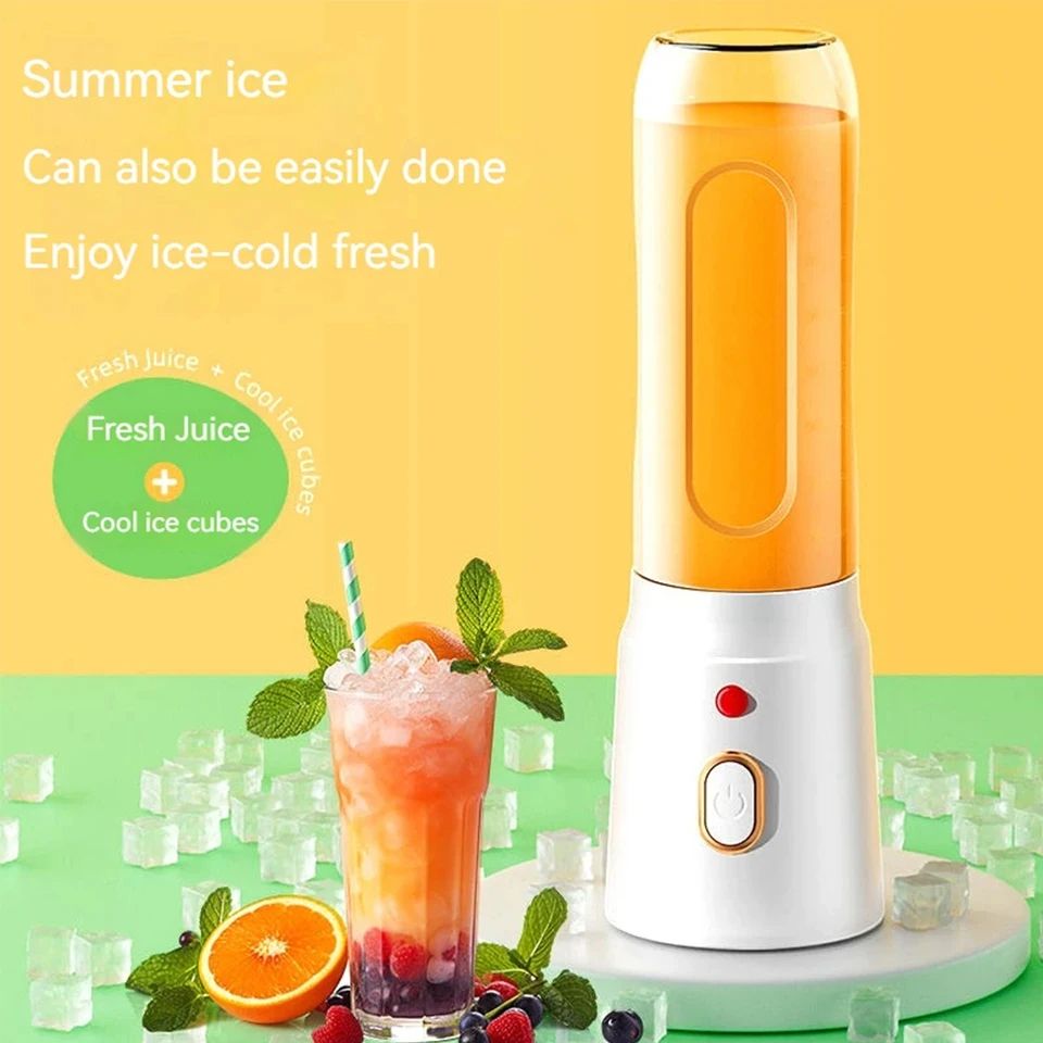 Portable Electric Blender USB Rechargeable Juicer Cup High Speed Cordless Smoothie Milkshake Maker  4
