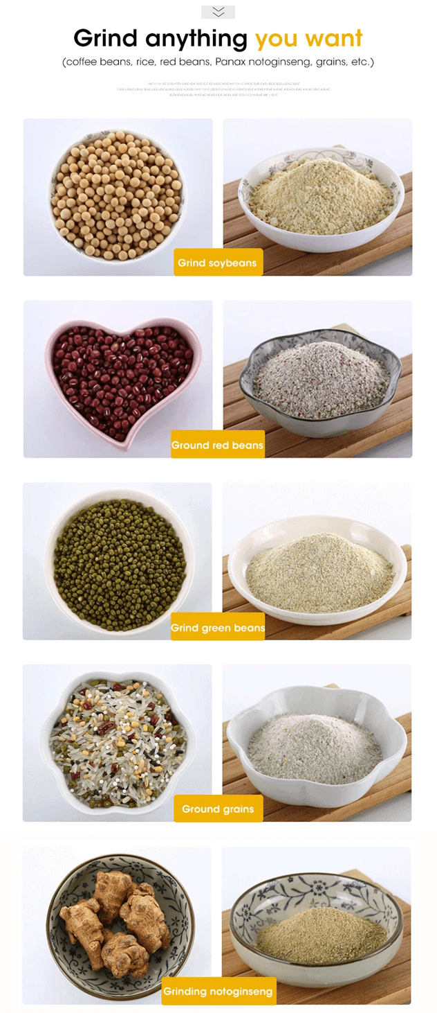 NutriGrind 4Blade Electric Grinder  HighSpeed Coffee Spice  Baby Food Mill 300ml 6
