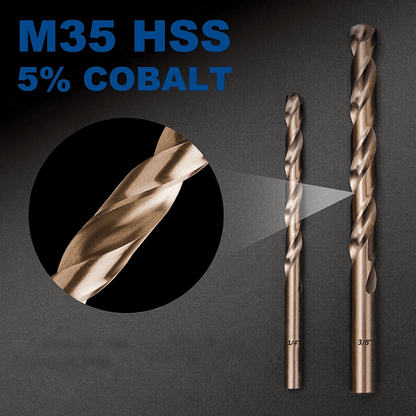 ProBore M35 Cobalt Drill Bit Set  19Piece Metric Bits For Stainless Steel  Hard Metal 4