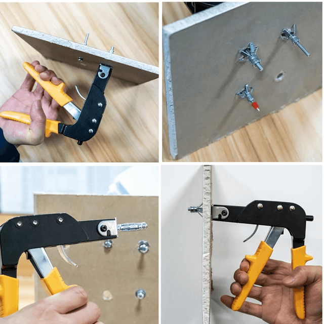 AnchorPro Heavy Duty Wall Anchor Gun  Metal Molly Bolt Tool For Plasterboard Fixing 6