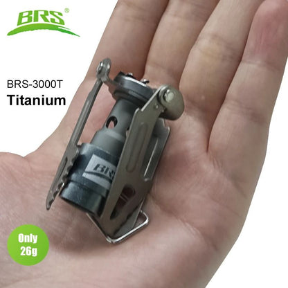Outdoor Gas Stove Mini Titanium Camping Gas Burner, Ultralight Cooking Stove for Survival, Picnic & Backpacking