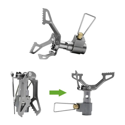 Outdoor Gas Stove Mini Titanium Camping Gas Burner Ultralight Cooking Stove For Survival Picnic  Ba 1