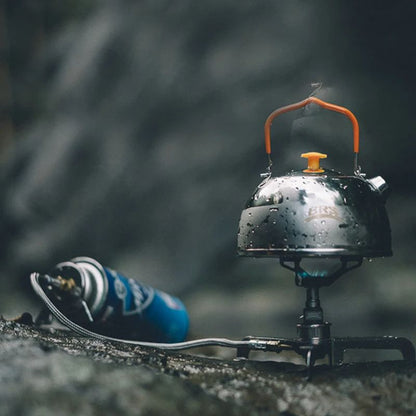 Outdoor Gas Stove Mini Titanium Camping Gas Burner Ultralight Cooking Stove For Survival Picnic  Ba 5