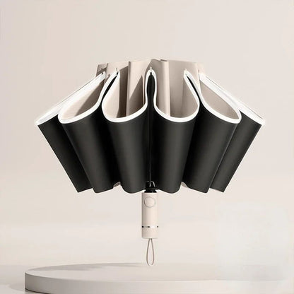 Men  Women Fully Automatic Reverse Folding Umbrella  Windproof With Reflective Stripe  UV Protectio 7