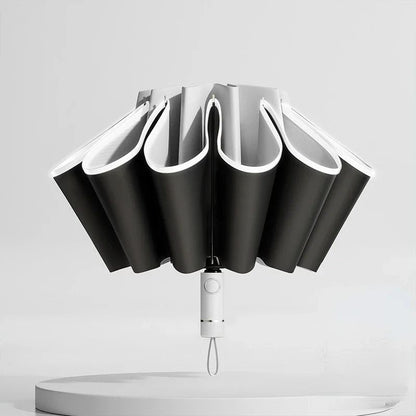 Men  Women Fully Automatic Reverse Folding Umbrella  Windproof With Reflective Stripe  UV Protectio 10