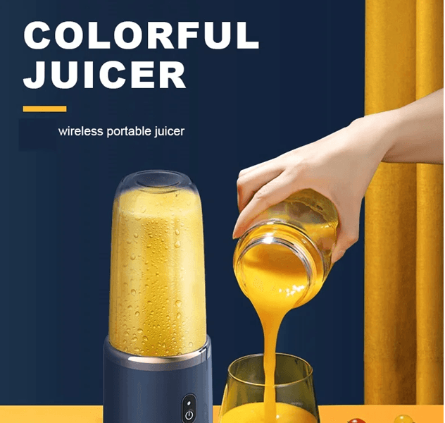BlendGo Portable Smoothie Blender  USB Rechargeable 6Blade Juicer Bottle 1
