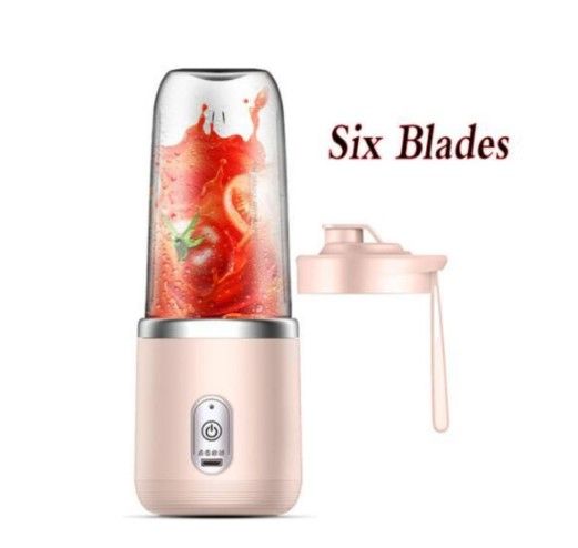 BlendGo Portable Smoothie Blender  USB Rechargeable 6Blade Juicer Bottle 7