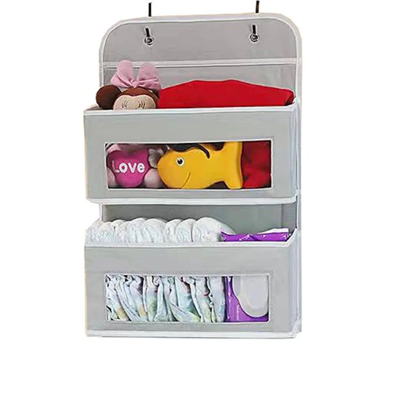 Shelf Hanging Storage Organizer For Behind Door  AntiTilt Design With 5 Large Capacity Pockets Perf 7