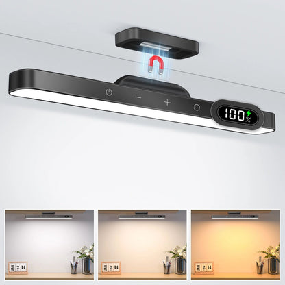 Rechargeable Dimmable LED Night Light, Adjustable 3 Color Brightness Touch Lamp for Closet, Makeup, Bedside
