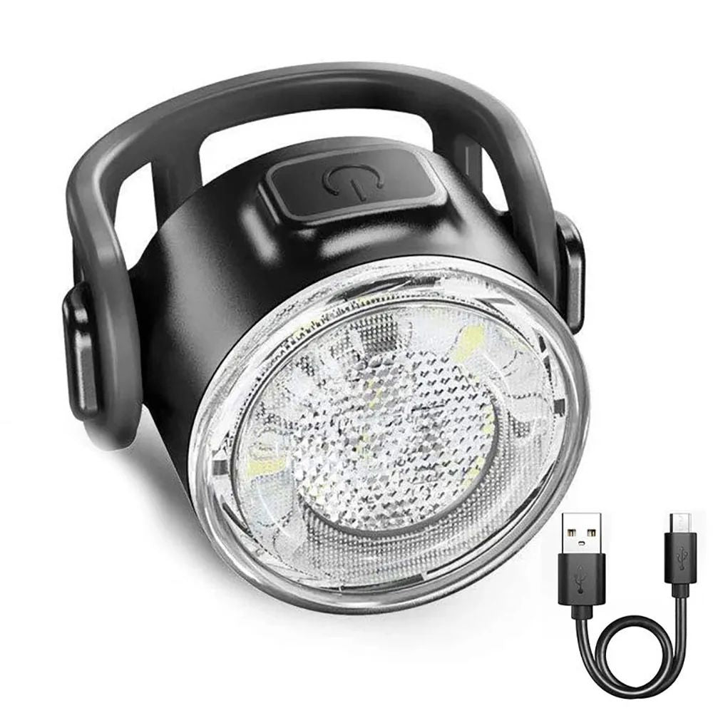 LED Rechargeable Bike Light With Mini Safety Warning Taillight Front Bicycle Lamp For Night Cycling 7