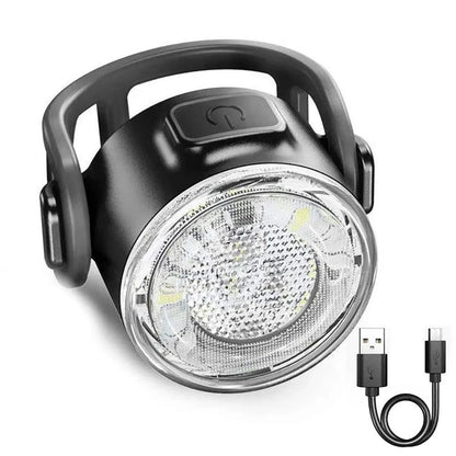 LED Rechargeable Bike Light With Mini Safety Warning Taillight Front Bicycle Lamp For Night Cycling 7