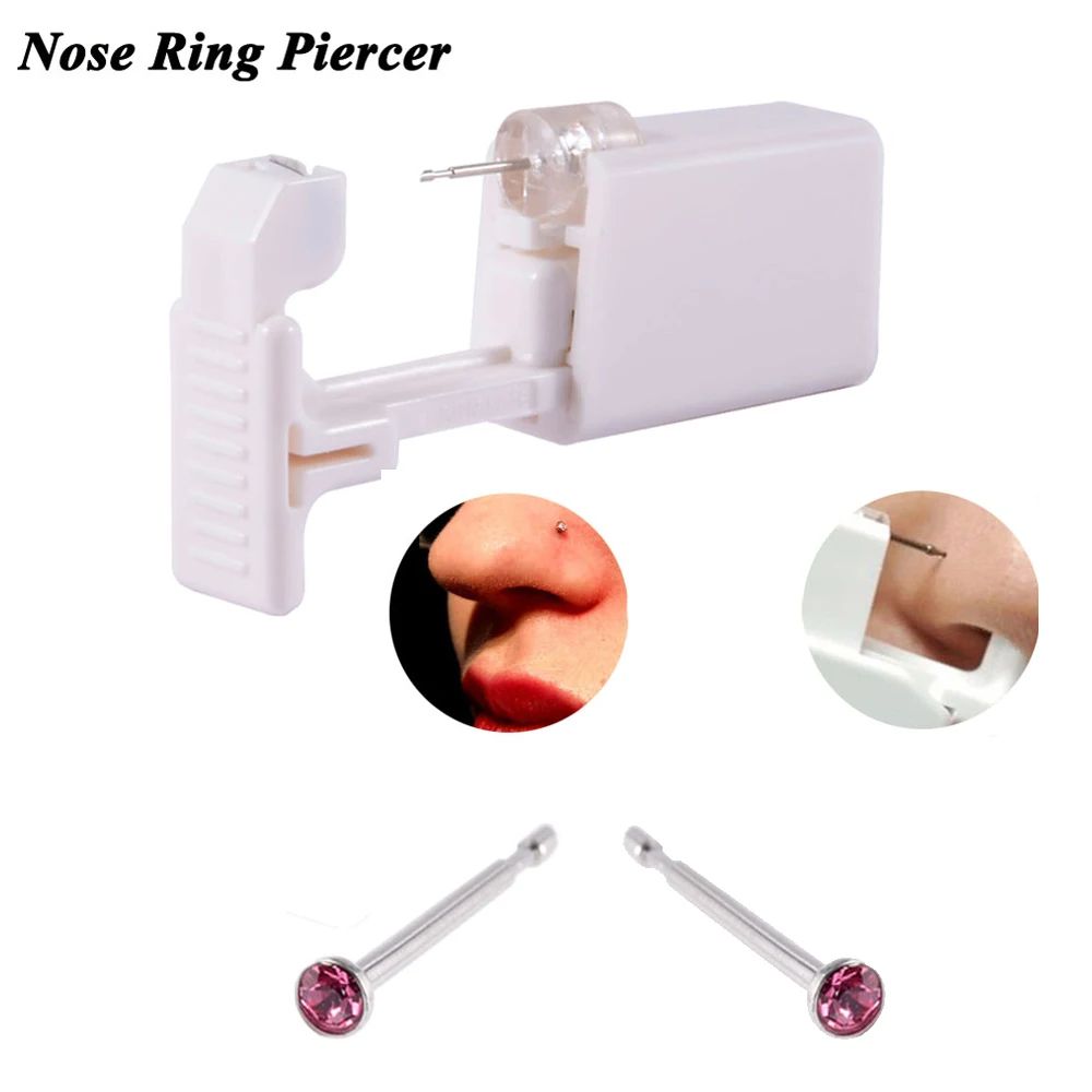 Disposable Safe Sterile Piercing Unit  New Generation Nose Piercing Gun For Gem Studs Professional  7