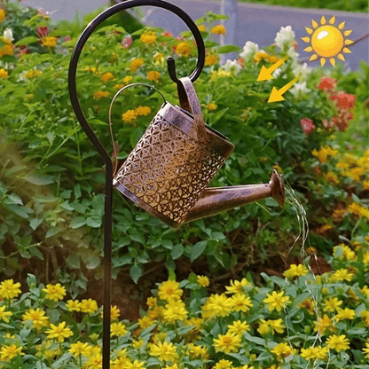 GlowPour Solar Watering Can Light  Outdoor LED Fairy Shower Light For Garden  Patio Decor 4