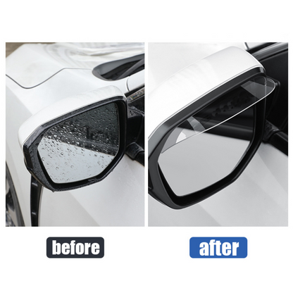 Car Mirror Rain Eyebrow Guards 2PC Universal AntiGlare Sun  Rain Shield For Safe Driving 4