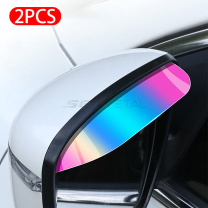 Car Mirror Rain Eyebrow Guards 2PC Universal AntiGlare Sun  Rain Shield For Safe Driving 6
