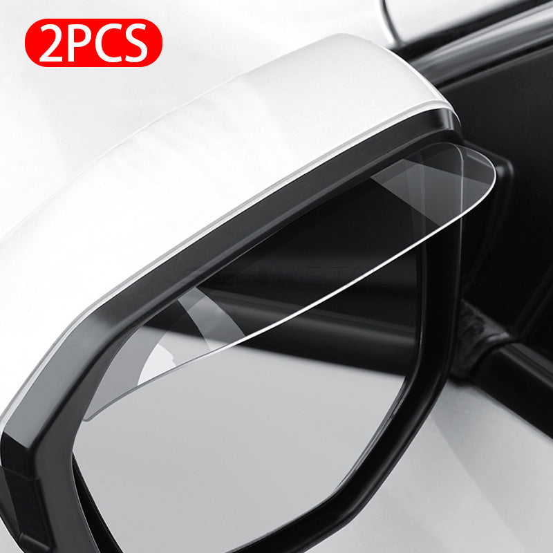 Car Mirror Rain Eyebrow Guards 2PC Universal AntiGlare Sun  Rain Shield For Safe Driving 7