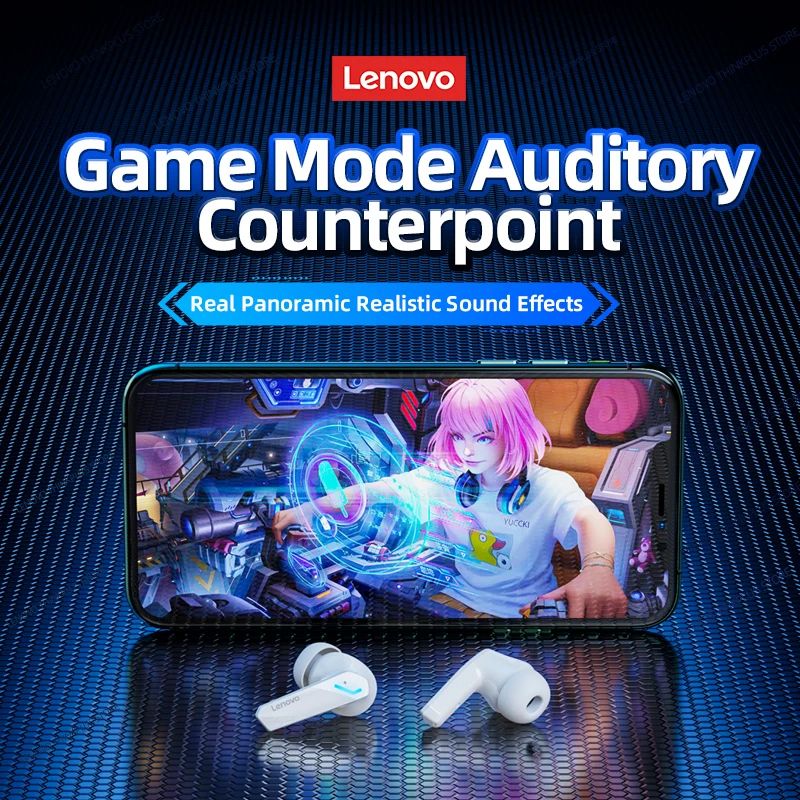 Lenovo GM2 Pro Wireless Earbuds  Bluetooth Gaming Headset With Low Latency HD Call Dual Mode Mic Fo 4
