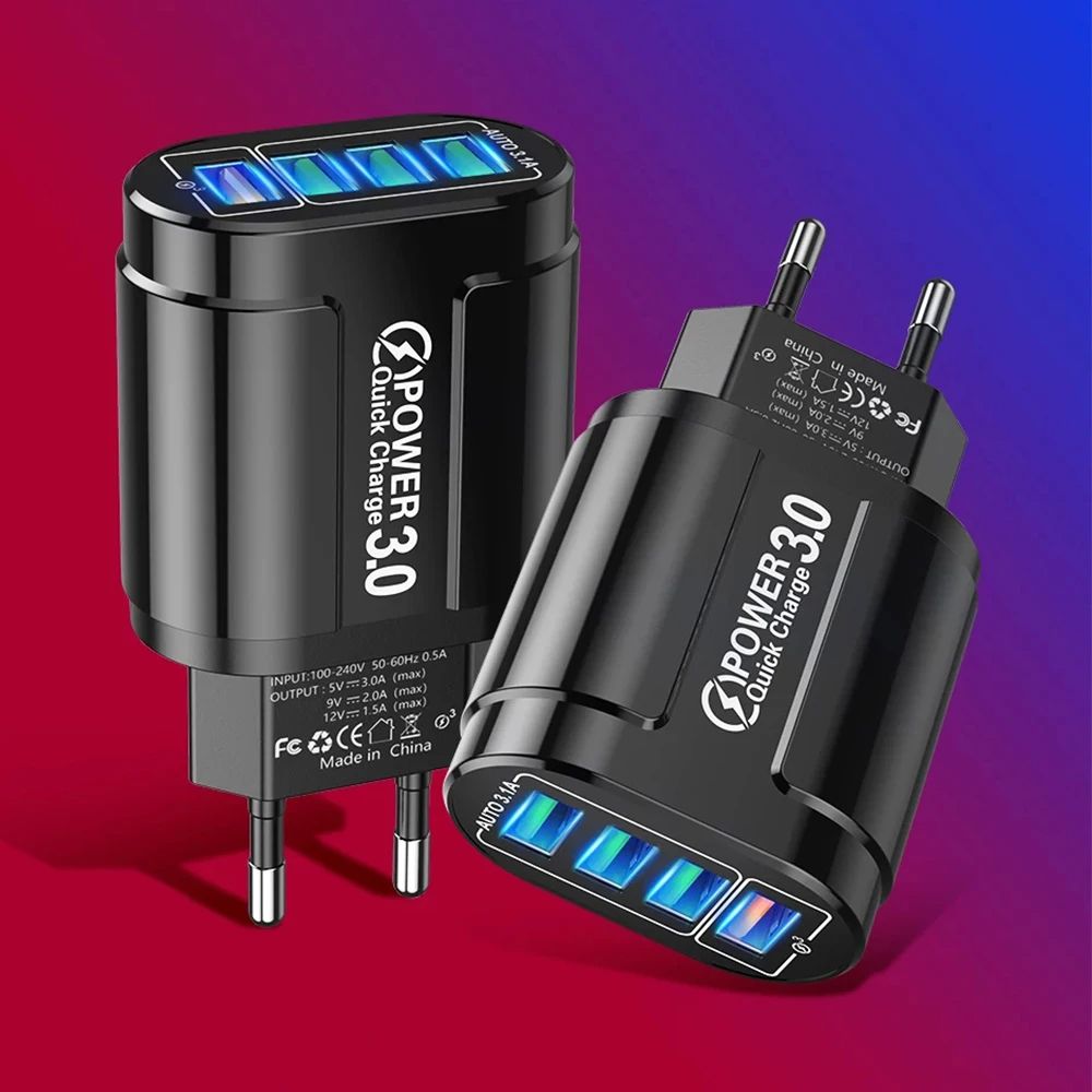 Portable USB Travel Charger Fast Charging Solution For Android IPhone Xiaomi Devices 4