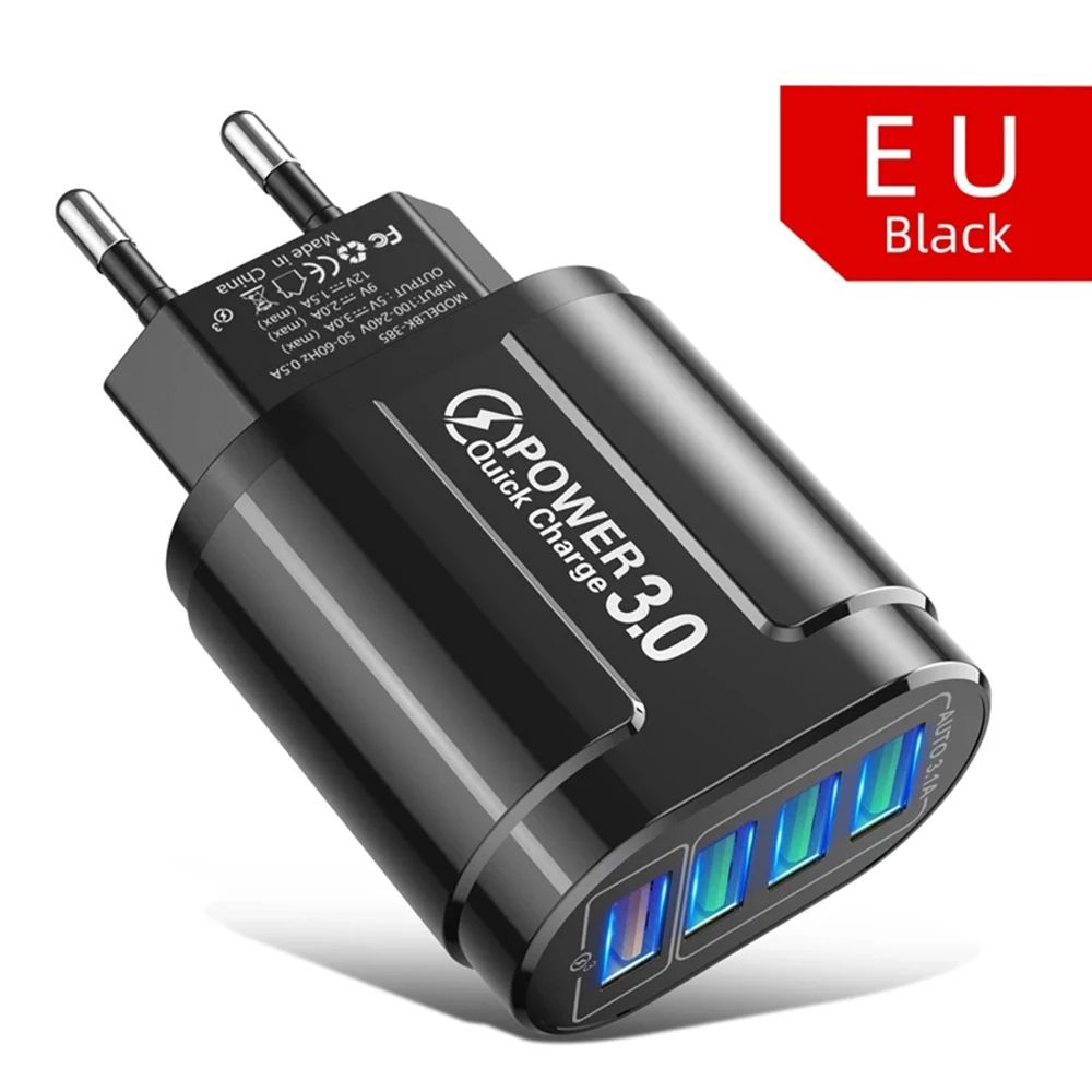 Portable USB Travel Charger Fast Charging Solution For Android IPhone Xiaomi Devices 6
