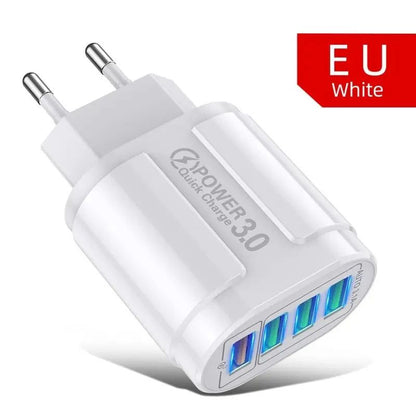 Portable USB Travel Charger Fast Charging Solution For Android IPhone Xiaomi Devices 7