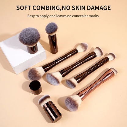 MAANGE Pro Makeup Brushes  Double Ended Foundation Concealer Blush  Eyeshadow Brush Kit For Liquid  1