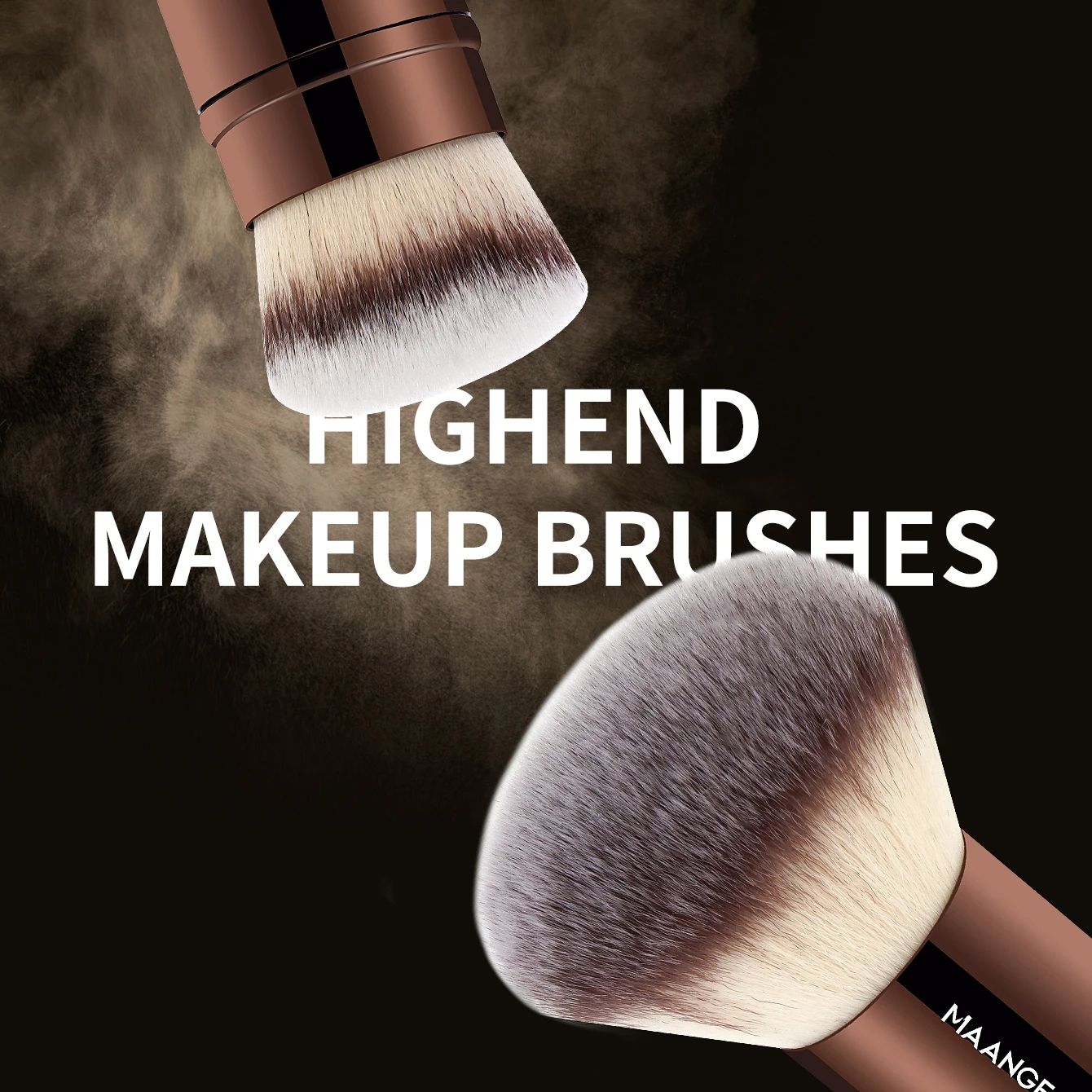 MAANGE Pro Makeup Brushes  Double Ended Foundation Concealer Blush  Eyeshadow Brush Kit For Liquid  2
