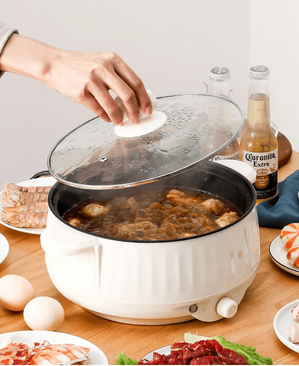 MealMate Mini MultiCooker  220V Electric Hot Pot With NonStick Pan For 12 People 3