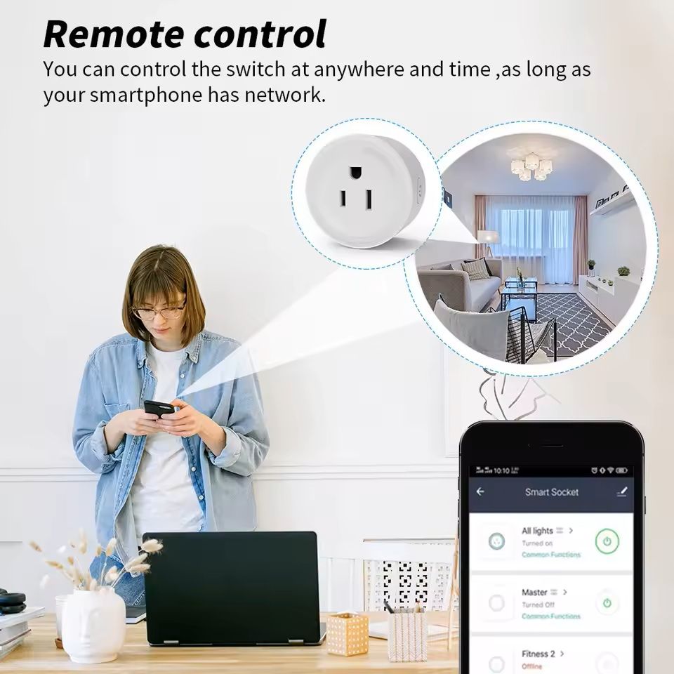 WiFi Smart Plug  VoiceControlled Outlet With Alexa And Google Assistant Compatibility 5
