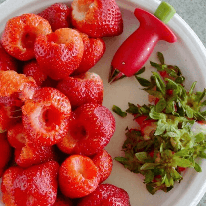 BerryPrep 3in1 Strawberry Slicer  Corer Huller  Fruit Cutter Tool For Salads And Desserts 2