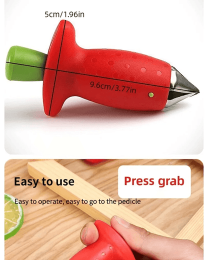 BerryPrep 3in1 Strawberry Slicer  Corer Huller  Fruit Cutter Tool For Salads And Desserts 3