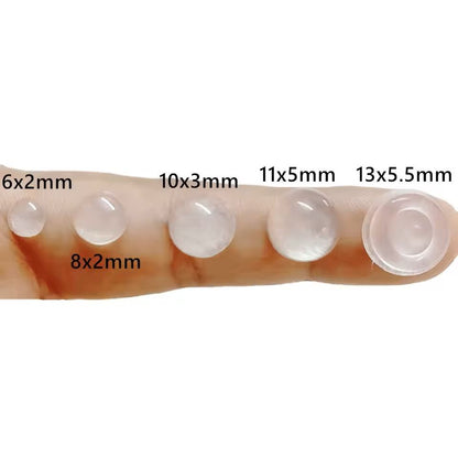 SelfAdhesive Silicone Door Stopper Pads  100Pcs Sound Dampening Furniture Protectors 1