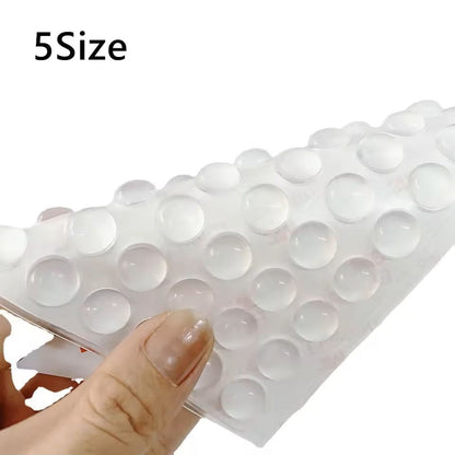 SelfAdhesive Silicone Door Stopper Pads  100Pcs Sound Dampening Furniture Protectors 3