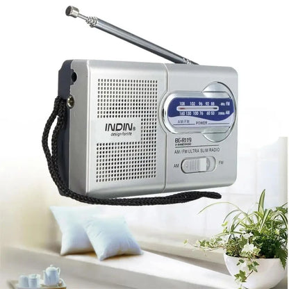 Battery Operated AM FM Portable Radio Longest Lasting Emergency Radio With Best Reception For Home  1
