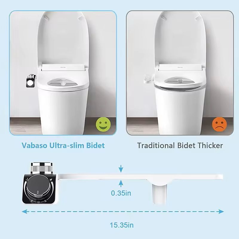 NonElectric Bidet Toilet Seat Attachment With Dual Nozzles And HotCold Mixer For Hygienic Wash 2